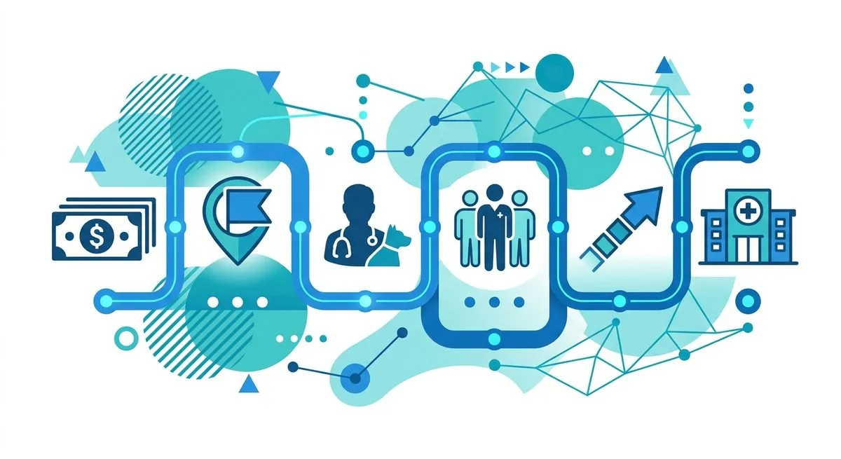 Veterinary practice earn-out payment factors, including upfront cash and future milestones