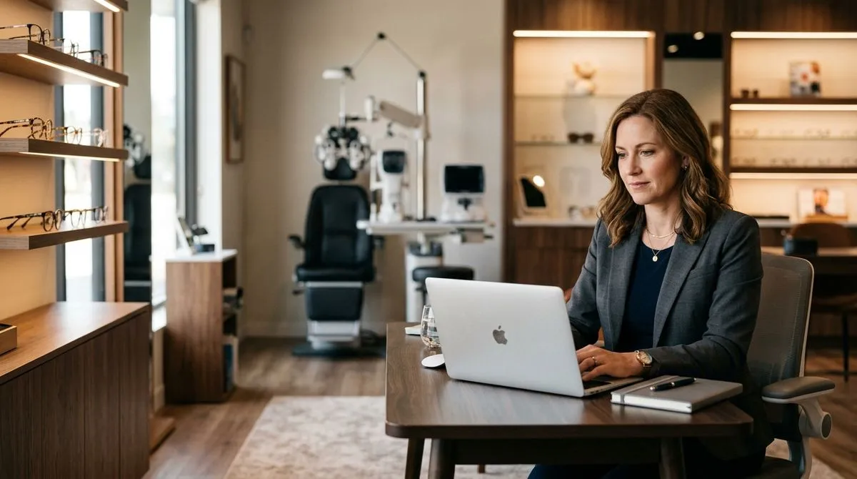 Optometry practice owner comparing a broker with confidential buyer introductions for a practice sale